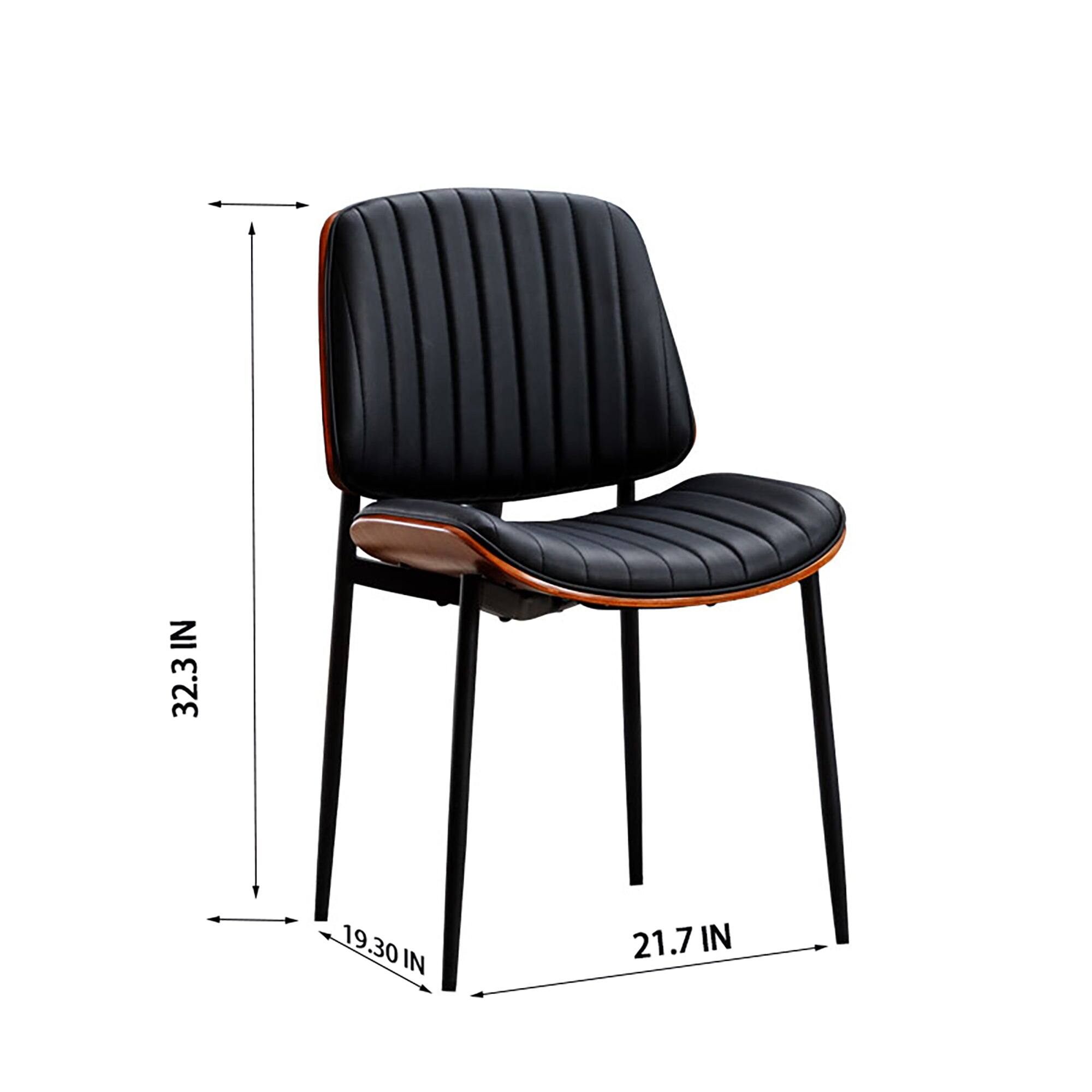 The dimensions of the chair are as follows:

- Height: 32.3 inches
- Width: 19.30 inches
- Depth: 21.7 inches