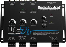 AudioControl - LC7i 6-channel Line-Out Converter with AccuBASS™ - Black - Front_Zoom