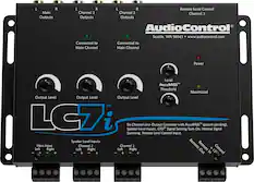 Front. AudioControl - 6-Channel Active Line Output Converter with AccuBASS - Black.