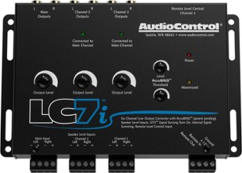 AudioControl - 6-Channel Active Line Output Converter with AccuBASS - Black - Front_Zoom
