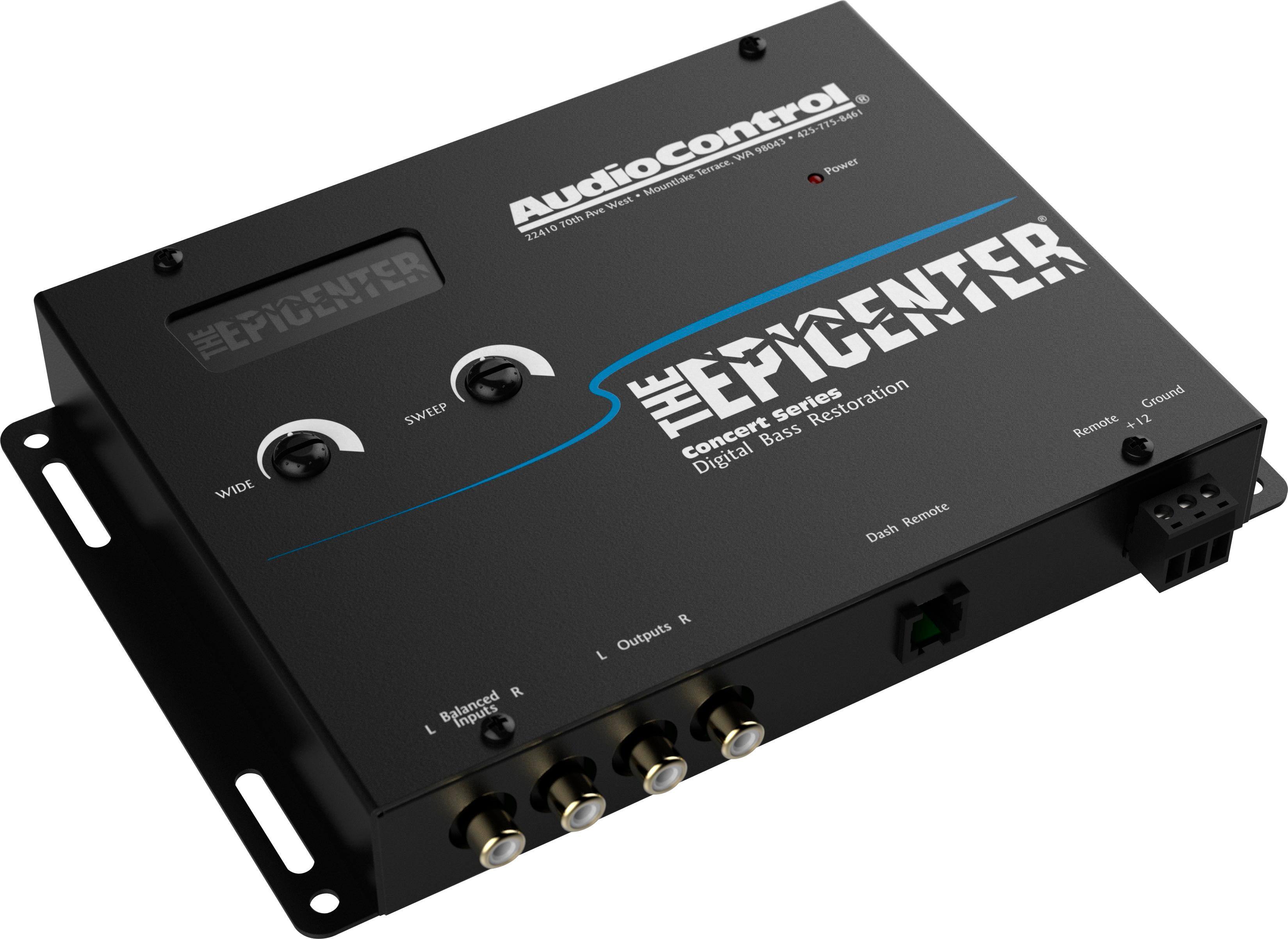 Angle. AudioControl - The Epicenter Concert Series Digital Bass Restoration Processor - Black.