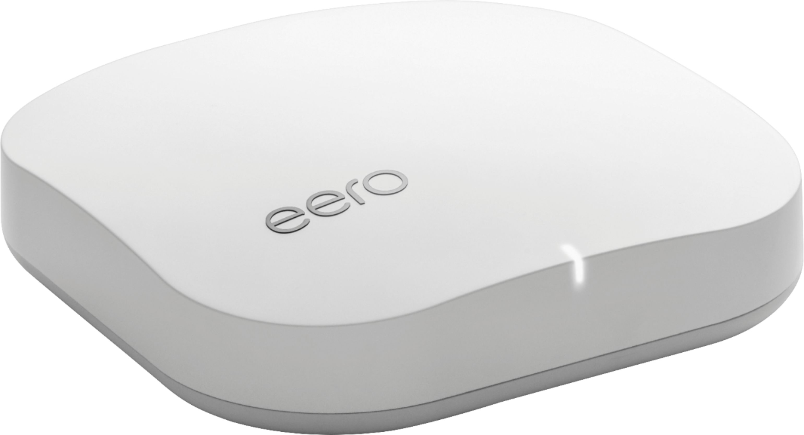 Angle View: eero Home WiFi System (1 eero + 2 eero Beacon) ? 2nd Generation ? Advanced Tri-Band Mesh WiFi System to Replace Traditional Routers and WiFi Ranger Extenders ? Coverage: 2 to 4 Bedroom Home