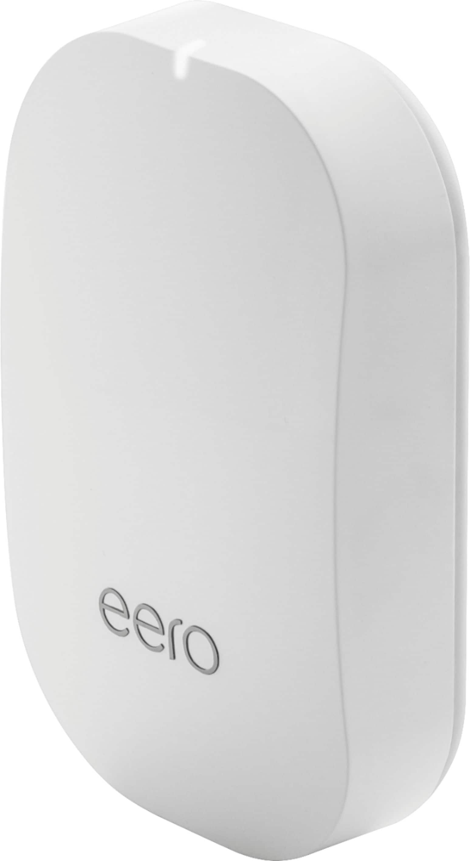 Left. eero - Mesh Wi-Fi 5 System (1 eero + 2 eero Beacons), 2nd Generation - White.