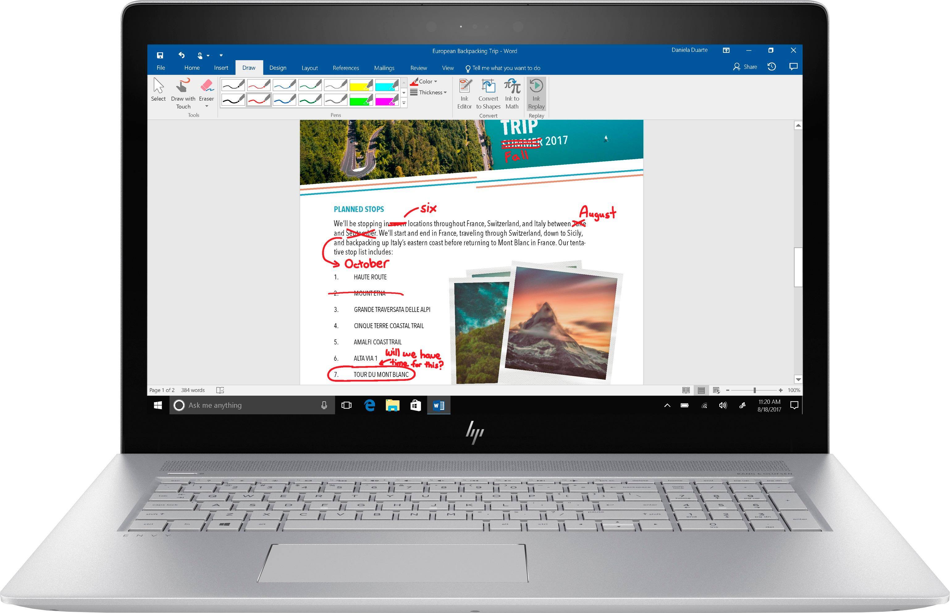 HP - 17.3" Touch-Screen Laptop - Intel Core i7 - 16GB Memory - NVIDIA GeForce 940MX - 1TB Hard Drive - HP finish in natural silver - Larger Front