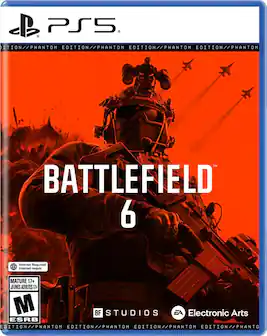 PS5
PHANTOM EDITION
BATTLEFIELD 6
Internet Required
MATURE 17+
JEUNES ADULTES 17+
BF STUDIOS
Electronic Arts
ESRB
M