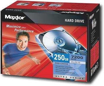 Angle Standard. Maxtor - Ultra 250.0GB Internal Hard Drive.