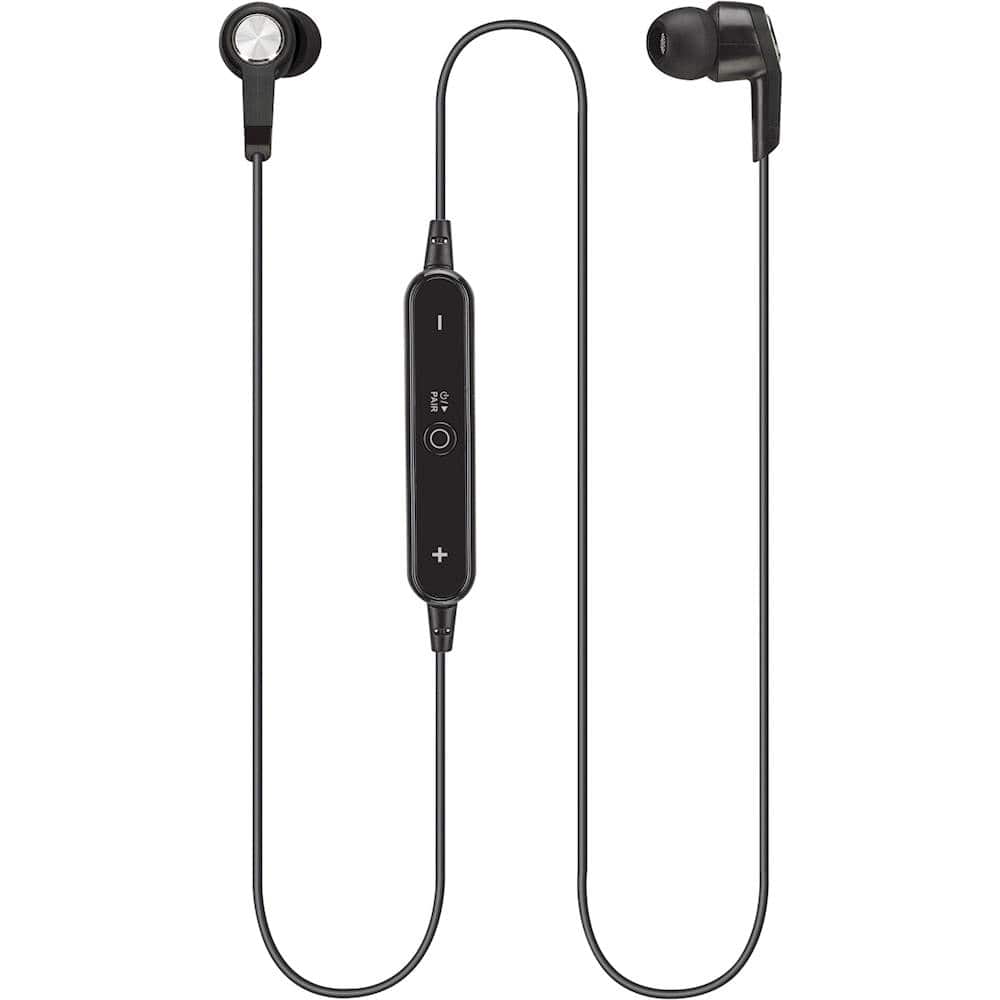 Front. iLive - IAEB6 Wireless Earbud Headphones - Black.