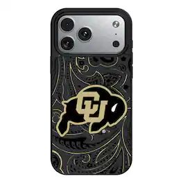 Keyscaper - NCAA - Colorado Buffaloes Paisley iPhone Magnetic Bump Case - 15 - Black