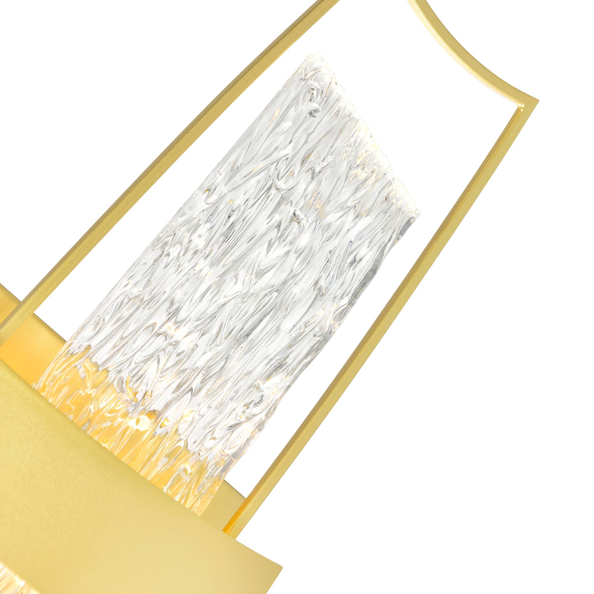Alt View 1. CWI Lighting - Guadiana Integrated LED Satin Gold Wall Light - Satin Gold.
