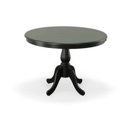 Carolina Chair & Table - Fairview 42" Round Pedestal Dining Table - Antique - Black