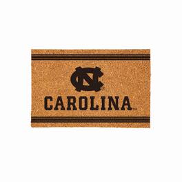 Evergreen Enterprises - North Carolina Tar Heels 24" x 36" Outdoor Monochrome Team Logo Coir Mat - Brown