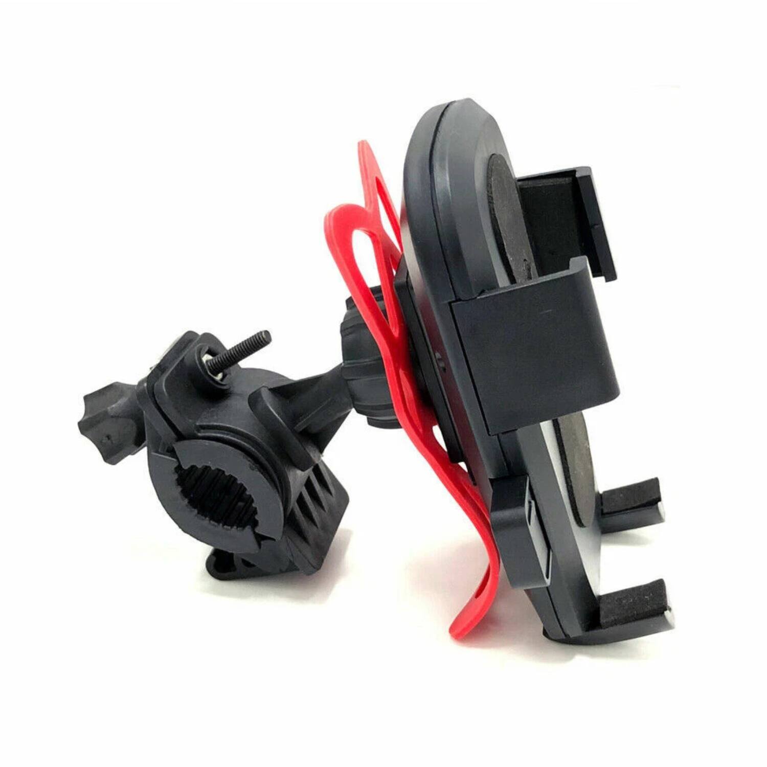 Angle. Stock Preferred - 360° Cell Phone Silicone Bike Mount Holder - Black.
