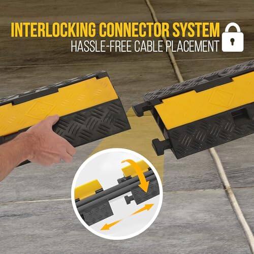 INTERLOCKING CONNECTOR SYSTEM  
HASSLE-FREE CABLE PLACEMENT