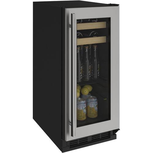 U-Line - 1000 Series 8-Bottle Wine Refrigerator - Silver