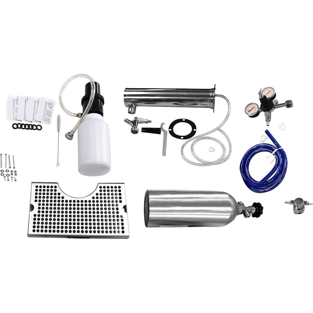 Single Tap Tower Kit for U-Line Outdoor Keg Refrigerator - Stainless Steel - Front_Zoom