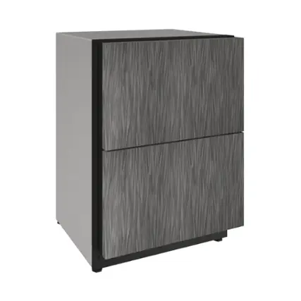 Angle. U-Line - 2000 Series 4.9 Cu. Ft. Built-In Mini Fridge - Custom Panel Ready.