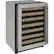 Front. U-Line - Captain 2000 Series 43-Bottle Built-In Wine Cooler - Stainless Steel.