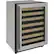 Front. U-Line - Captain 2000 Series 43-Bottle Built-In Wine Cooler - Stainless Steel.