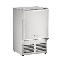 U-Line - Marine Series 14" 22.9-Lb. Freestanding Icemaker - Stainless Solid - Front_Zoom