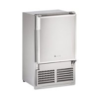U-Line - Marine Series 15.1" 22.9-Lb. Freestanding Icemaker - Stainless solid - Front_Zoom