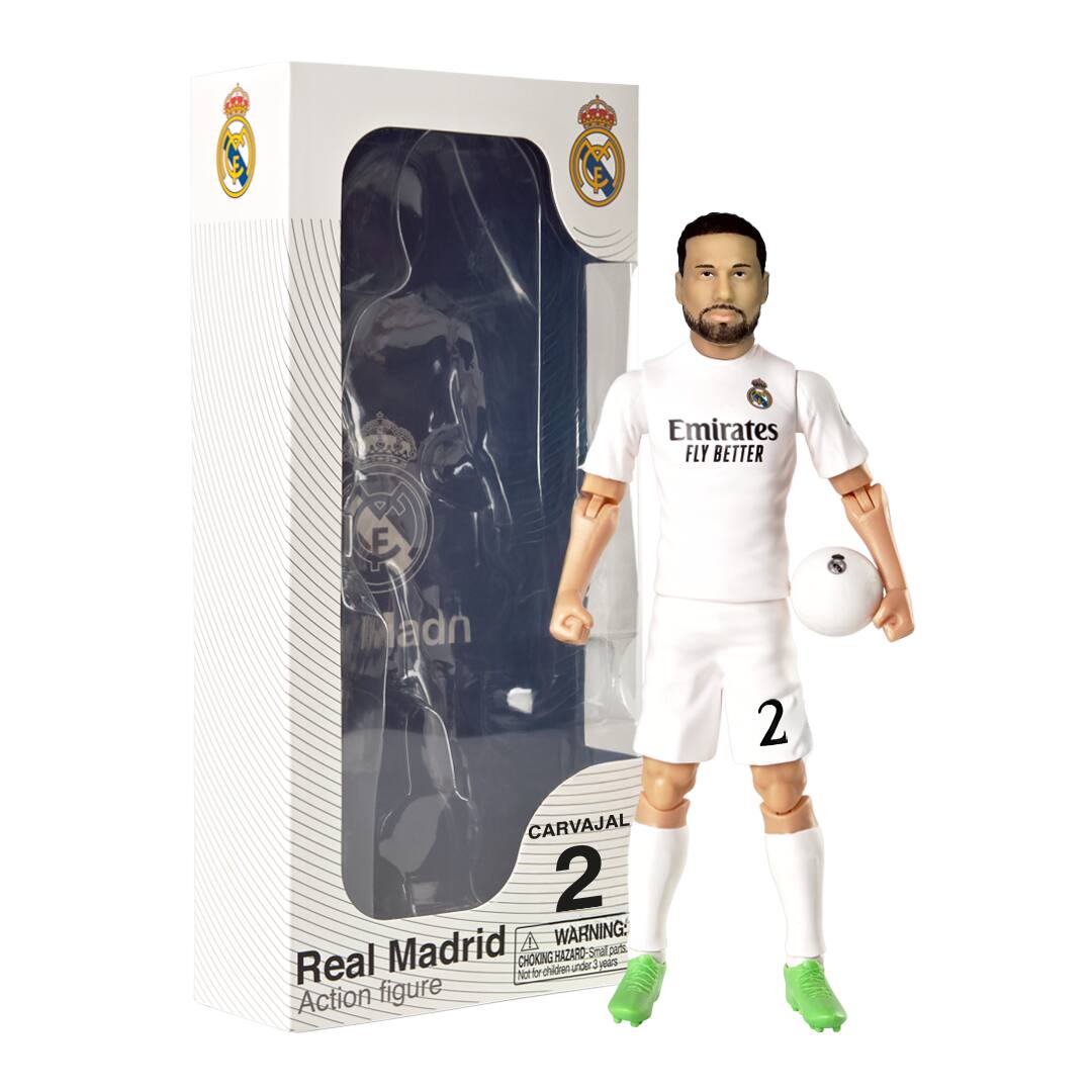 Emirates Fly Better  
Real Madrid  
Carvajal 2  
Action figure  

Warning: Choking hazard - Small parts. Not for children under 3 years.