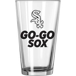 Logo Brands - Chicago White Sox 16oz. Team Slogan Pint Glass - Multicolor