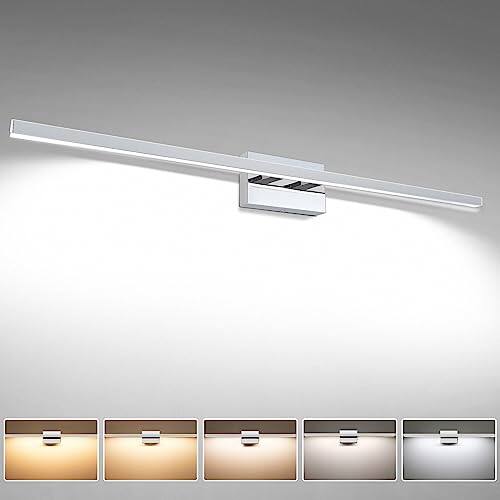 Front. Hirose Alice - Modern Bathroom Vanity Light 31 Dimmable Led Fixture Over Mirror Bar For Bathrooms Cabinets Bedroom etl C....