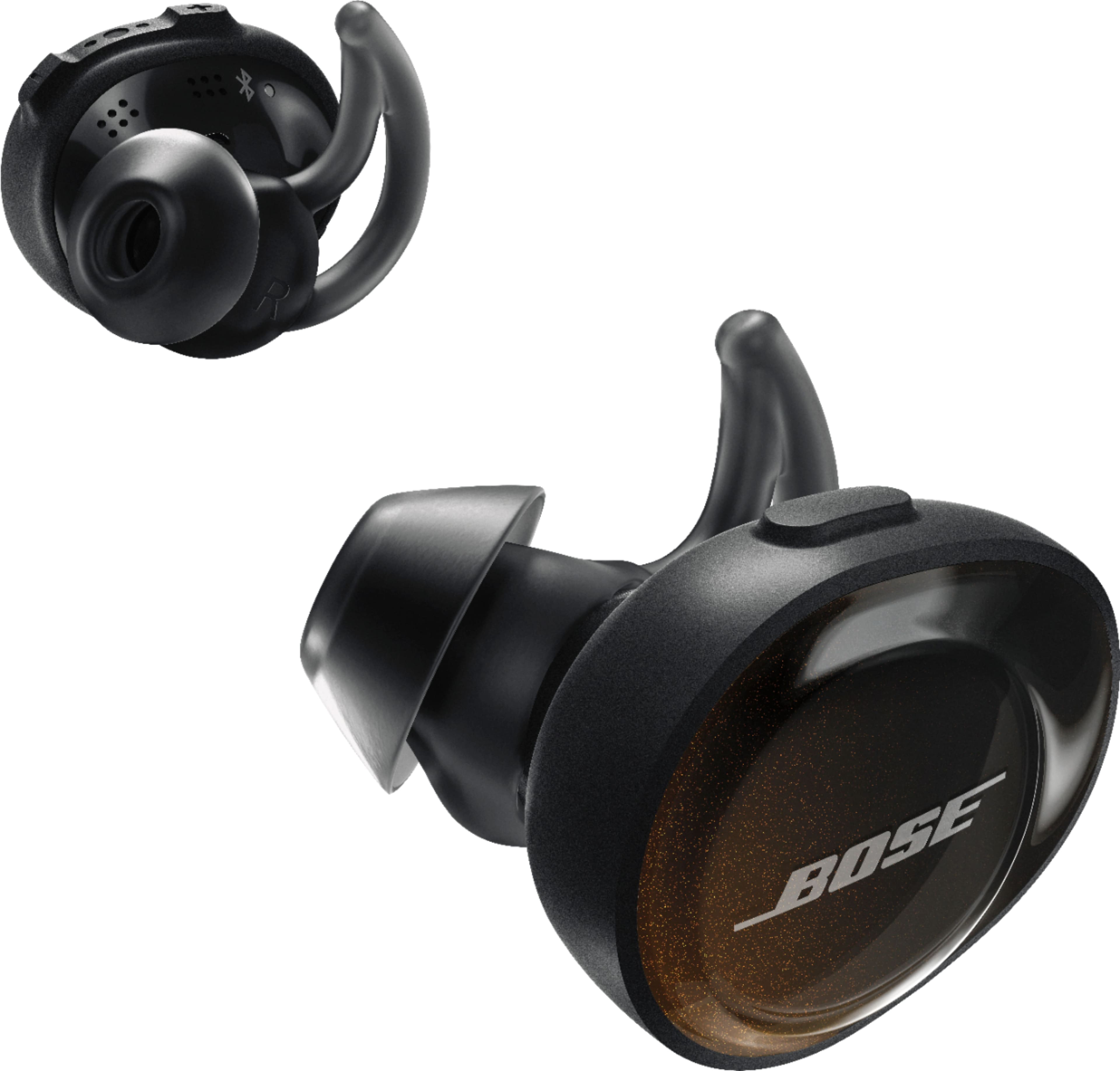 Angle. Bose - SoundSport Free True Wireless In-Ear Earbuds - Black.