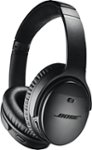 Front Zoom. Bose - QuietComfort 35 II Wireless Noise Cancelling Over-the-Ear Headphones - Black.