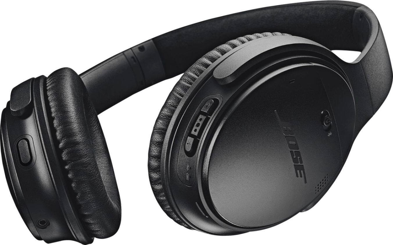 Alt View 12. Bose - QuietComfort 35 II Wireless Noise Cancelling Over-the-Ear Headphones - Black.