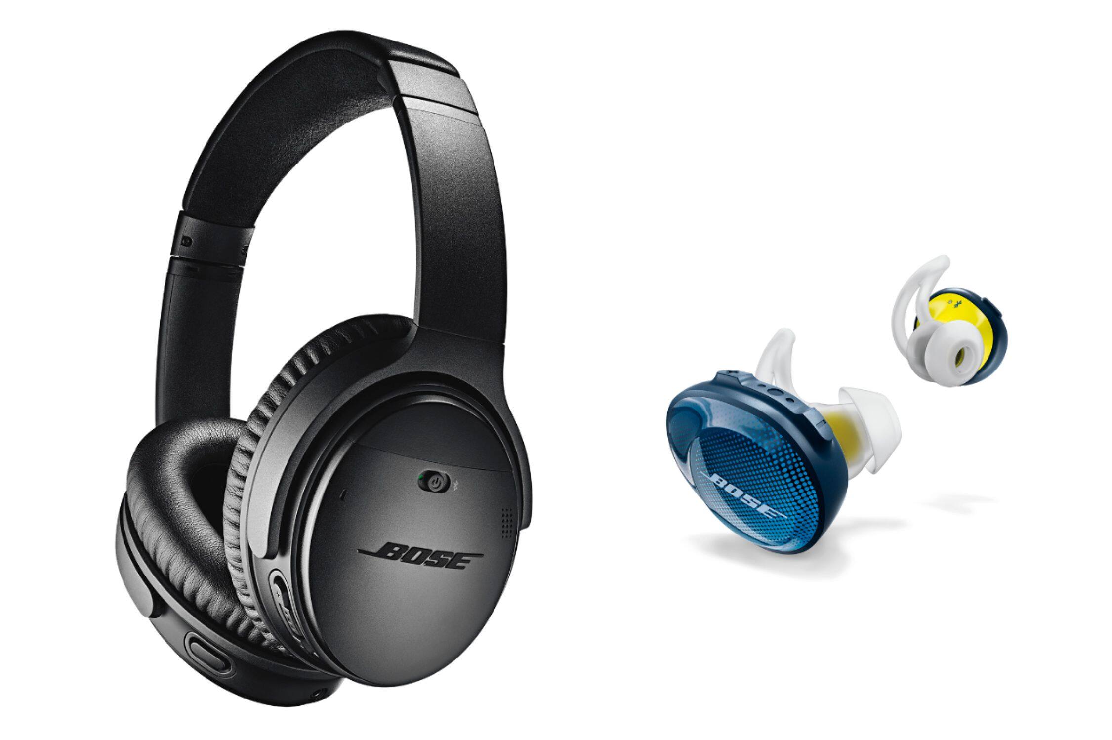 Alt View 22. Bose - QuietComfort 35 II Wireless Noise Cancelling Over-the-Ear Headphones - Black.