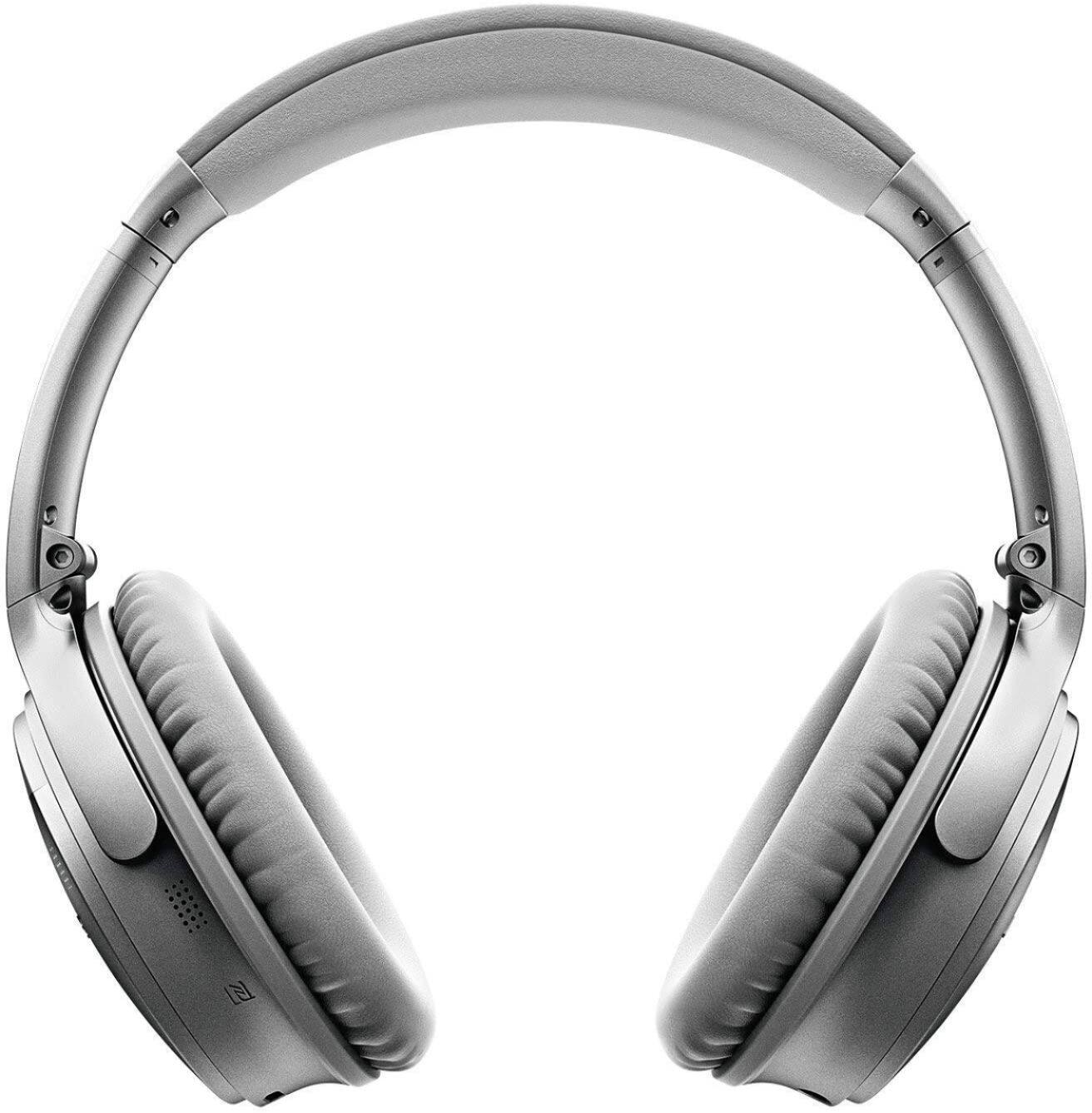 Alt View 14. Bose - QuietComfort 35 II Wireless Noise Cancelling Over-the-Ear Headphones - Silver.