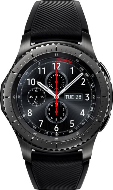 Front Zoom. Samsung - Gear S3 Frontier Smartwatch 46mm Stainless Steel Verizon - Dark Gray.
