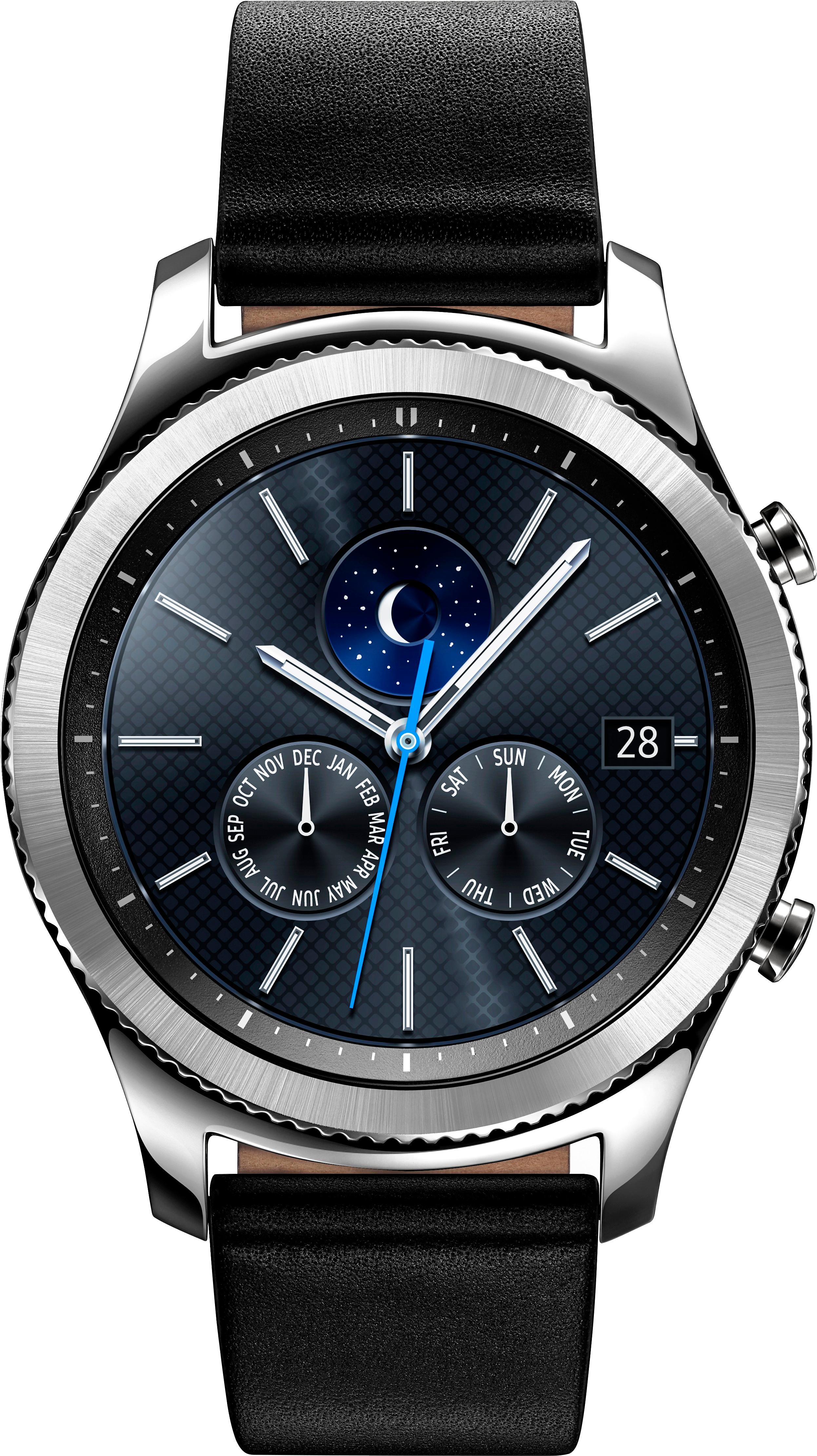 Rent to own Samsung - Gear S3 Classic Smartwatch 46mm Stainless Steel Verizon - Silver