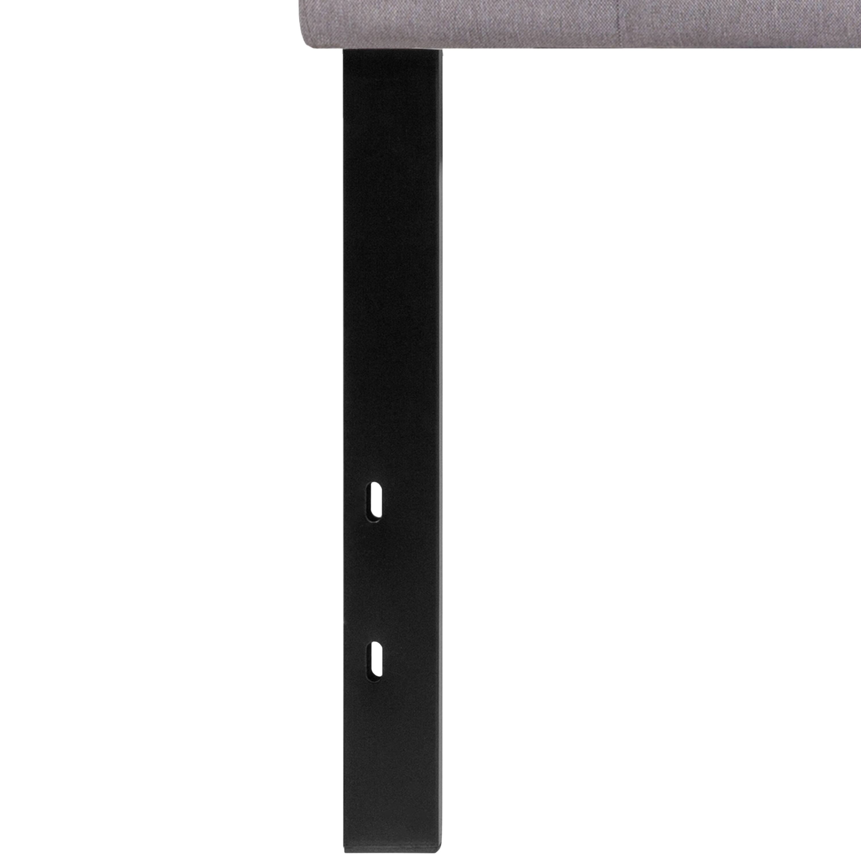 Alt View 7. Emma + Oliver - Quilted Tufted Upholstered Headboard - Light Gray.