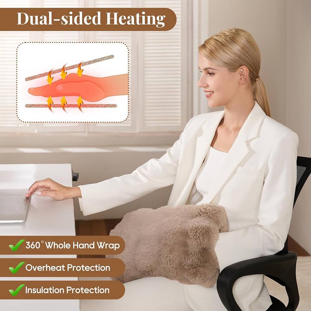 Dual-sided Heating

- 360° Whole Hand Wrap
- Overheat Protection
- Insulation Protection