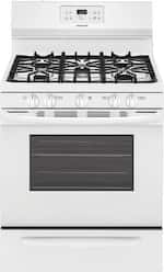 Frigidaire - 5.0 Cu. Ft. Self-Cleaning Freestanding Gas Range - White - Front_Standard