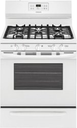 Frigidaire - 5.0 Cu. Ft. Self-Cleaning Freestanding Gas Range - White - Front_Zoom