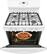 Alt View 2. Frigidaire - 5.0 Cu. Ft. Self-Cleaning Freestanding Gas Range - White.