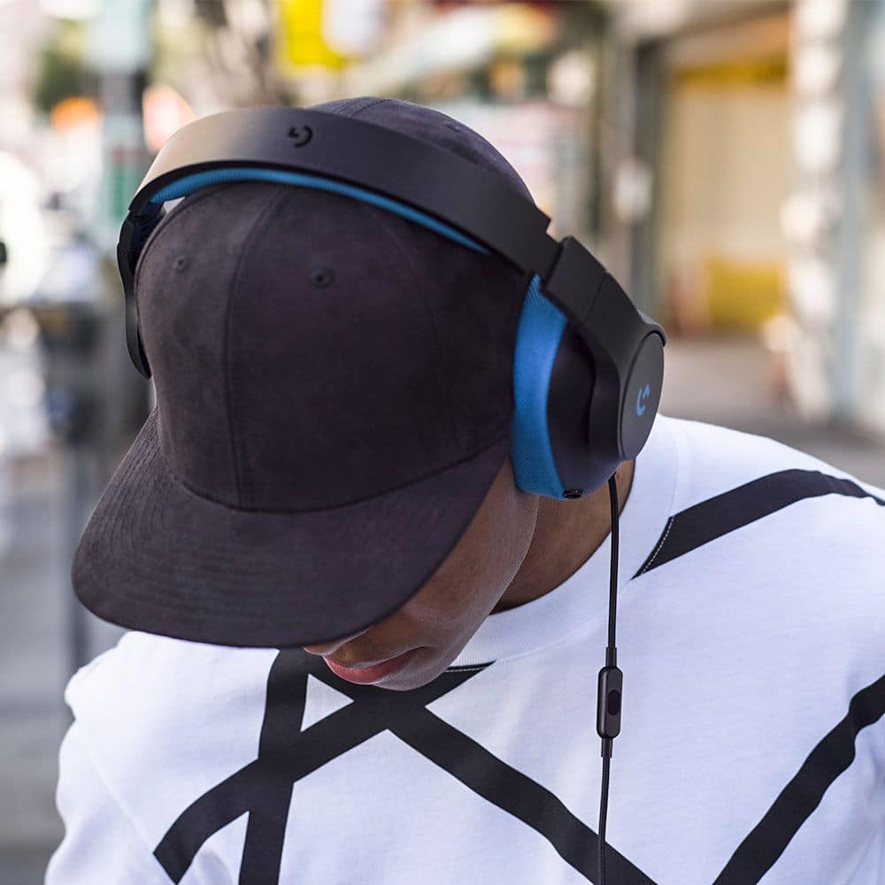 Alt View 13. Logitech - G233 Prodigy Wired Gaming Headset for PC, PS4, Xbox One - Blue/black.