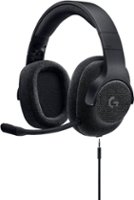 Logitech - G433 Wired 7.1 Gaming Headset for PC, Mac, Nintendo Switch, PS4, Xbox One - Black - Front_Zoom