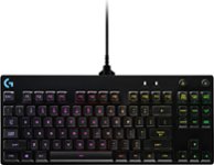 Front Zoom. Logitech - G Pro Wired Gaming Mechanical Romer-G Switch Keyboard with RGB Backlighting - Black.