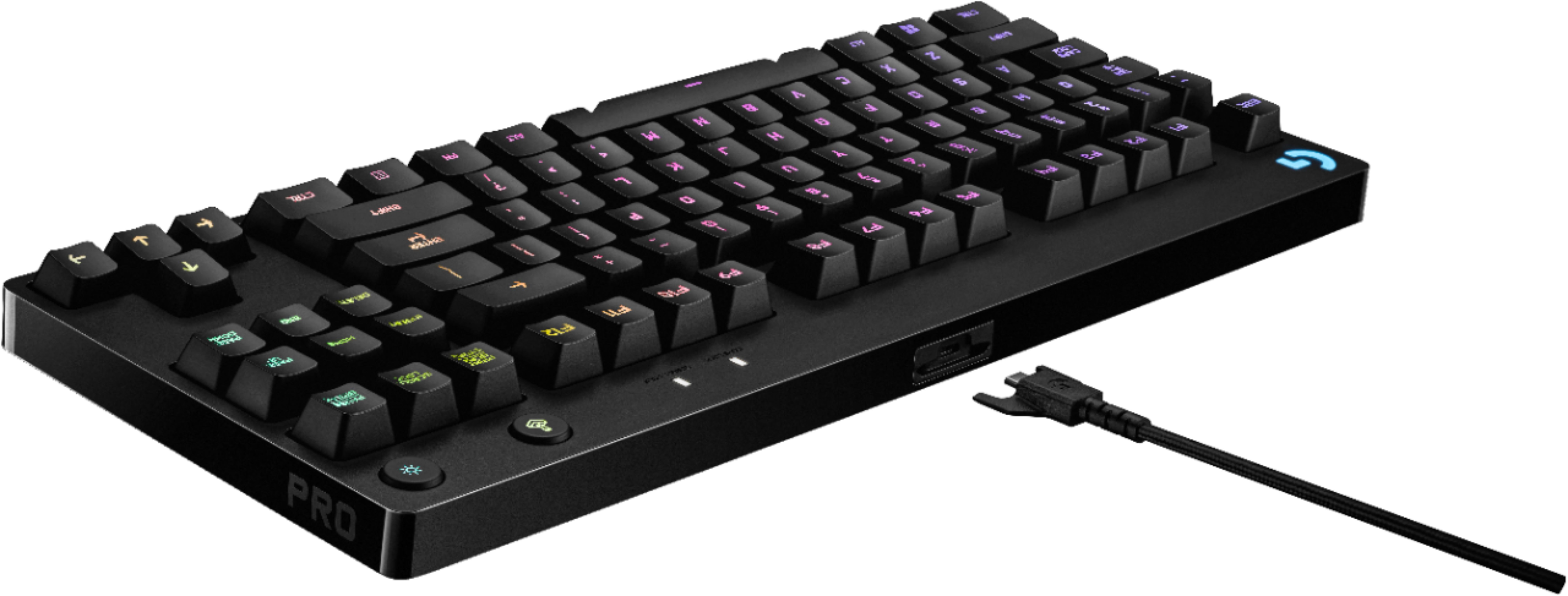 Best Buy Logitech G Pro Wired Gaming Mechanical Romer G Switch Keyboard With Rgb Backlighting Black 920 008290