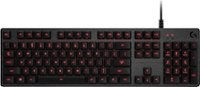 Front Zoom. Logitech - G413 Wired Gaming Mechanical Romer-G Switch Keyboard with Backlighting - Carbon.