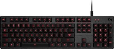 Logitech - G413 Wired Gaming Mechanical Romer-G Switch Keyboard with Backlighting - Carbon - Front_Zoom