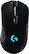 Front. Logitech - G703 Wireless Optical Gaming Mouse with RGB Lighting - Black.