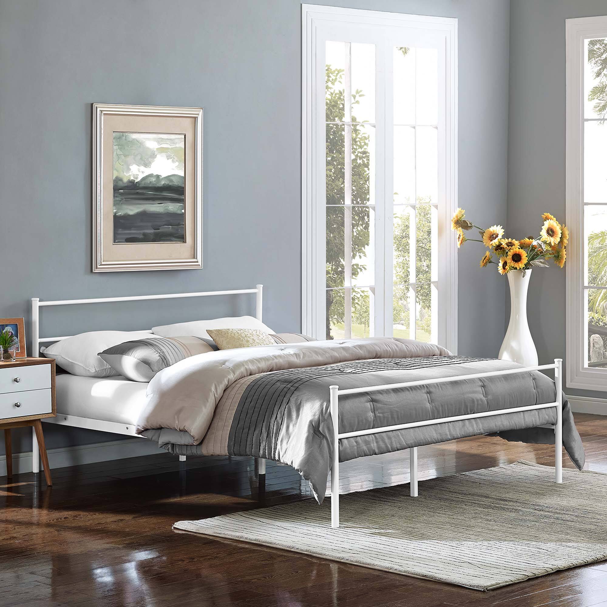 Alt View 2. Modway - Sutton Performance Velvet Twin Bed Frame - Gray.