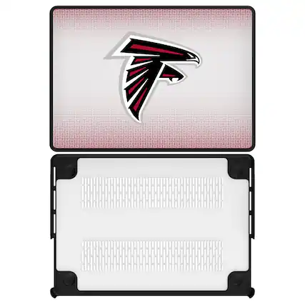 Front. Keyscaper - Atlanta Falcons Linen MacBook Case - Pro 14 in - Multicolor.
