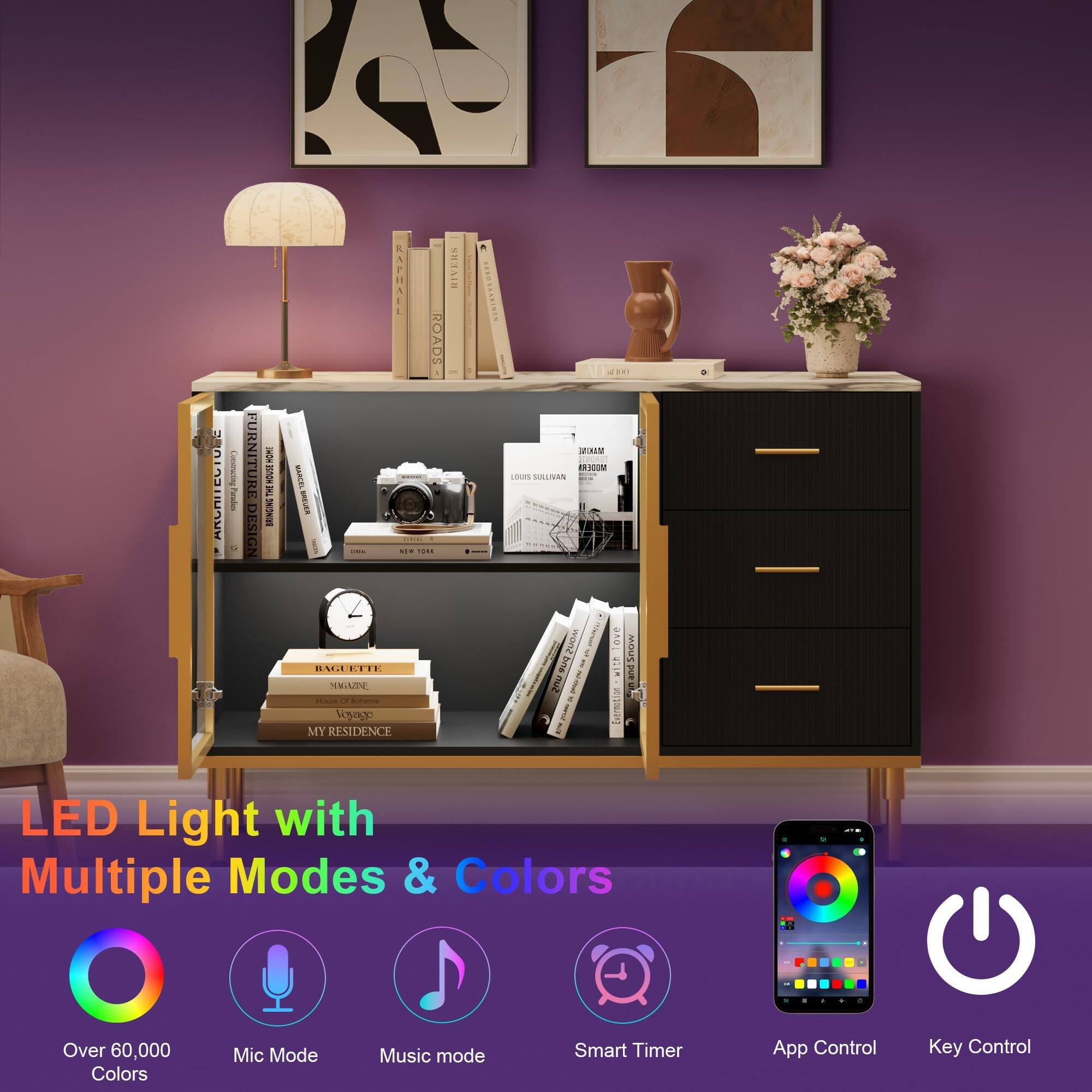 LED Light with Multiple Modes & Colors

- Over 60,000 Colors
- Mic Mode
- Music Mode
- Smart Timer
- App Control
- Key Control