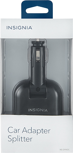 Zoom in on Alt View Standard 1. Insignia™ - Vehicle Power Adapter Splitter - Black.
